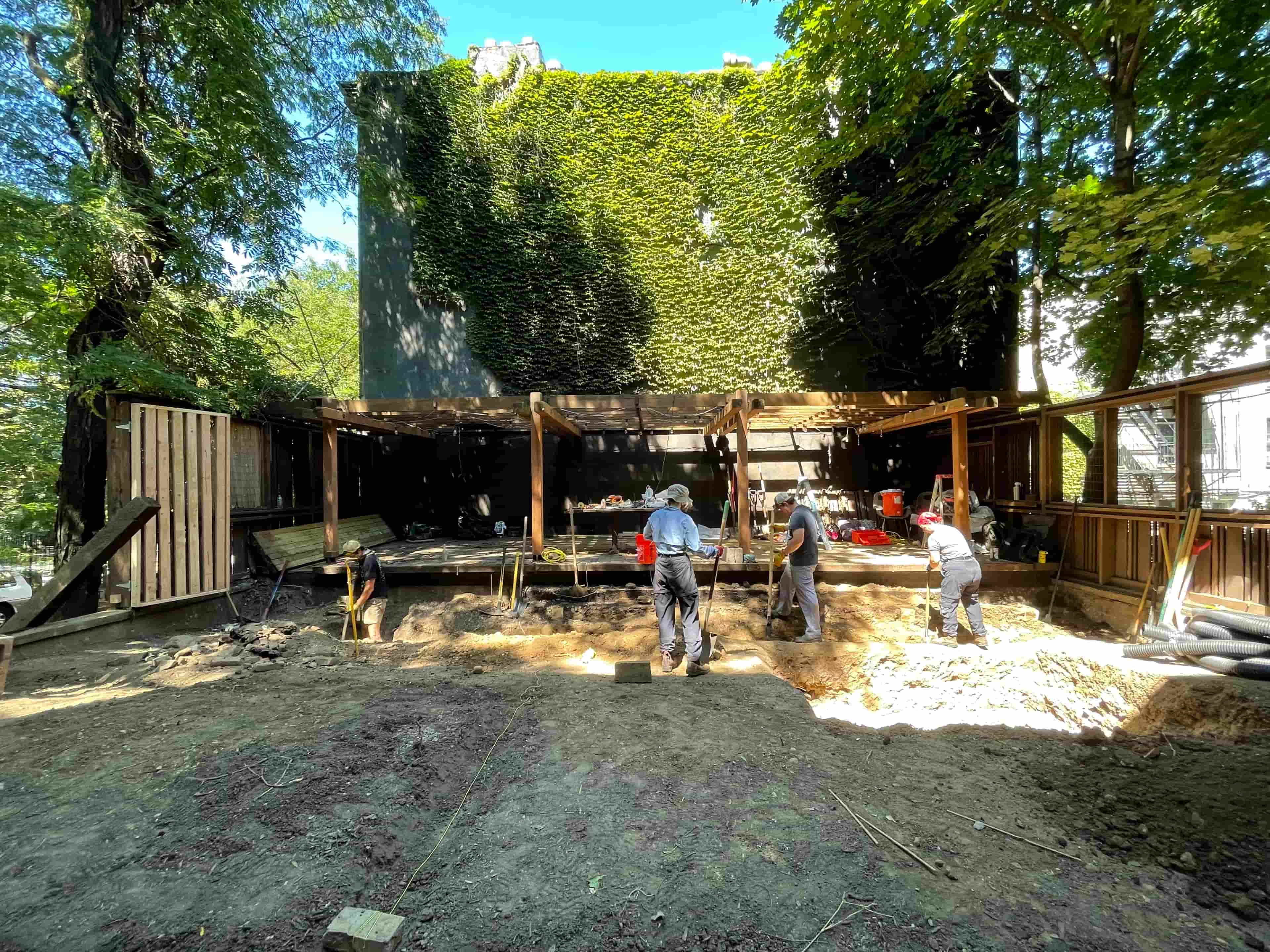 Landscape design of backyard garden by Nishiel Patel in Brooklyn