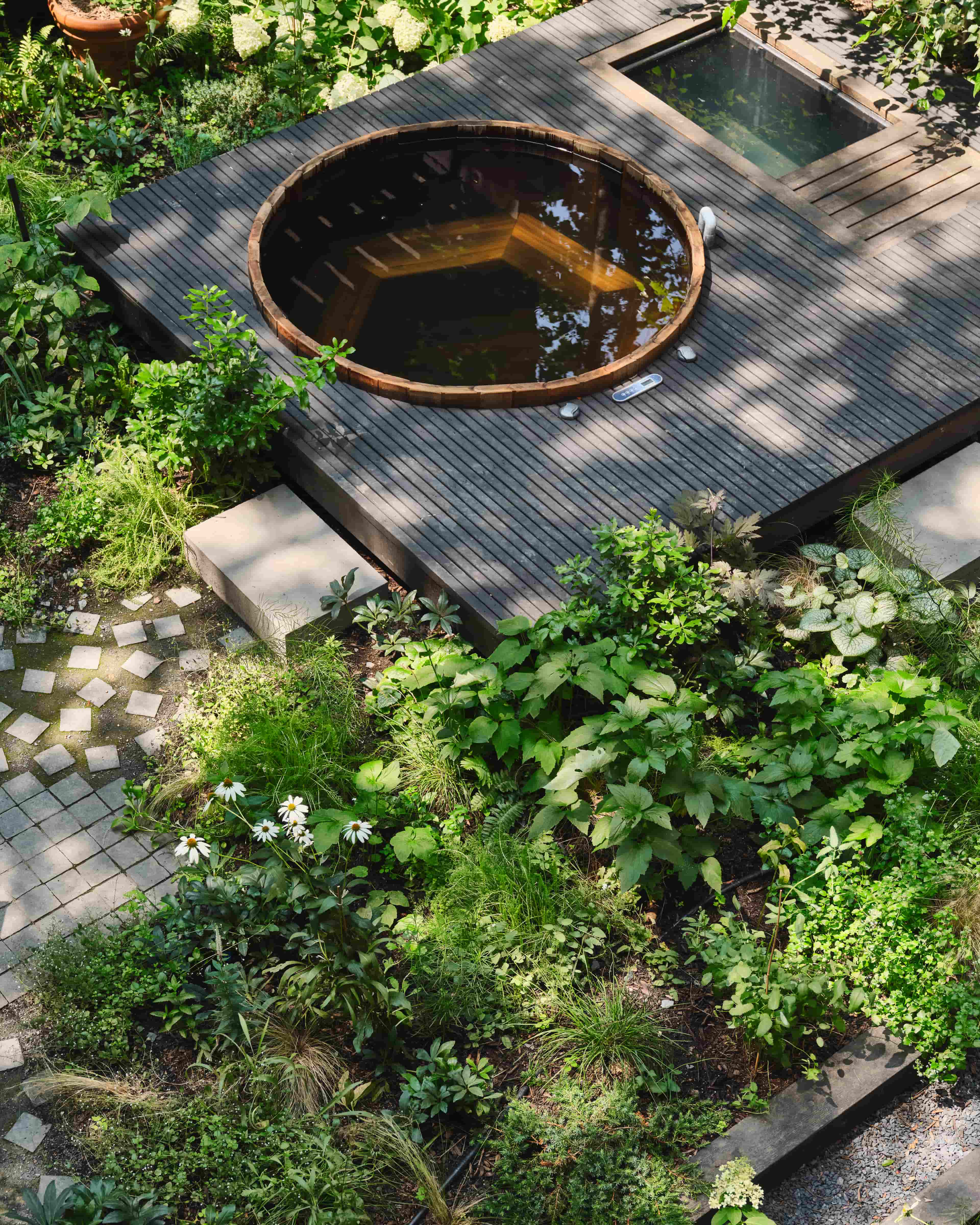 Landscape design of backyard garden by Nishiel Patel in Brooklyn