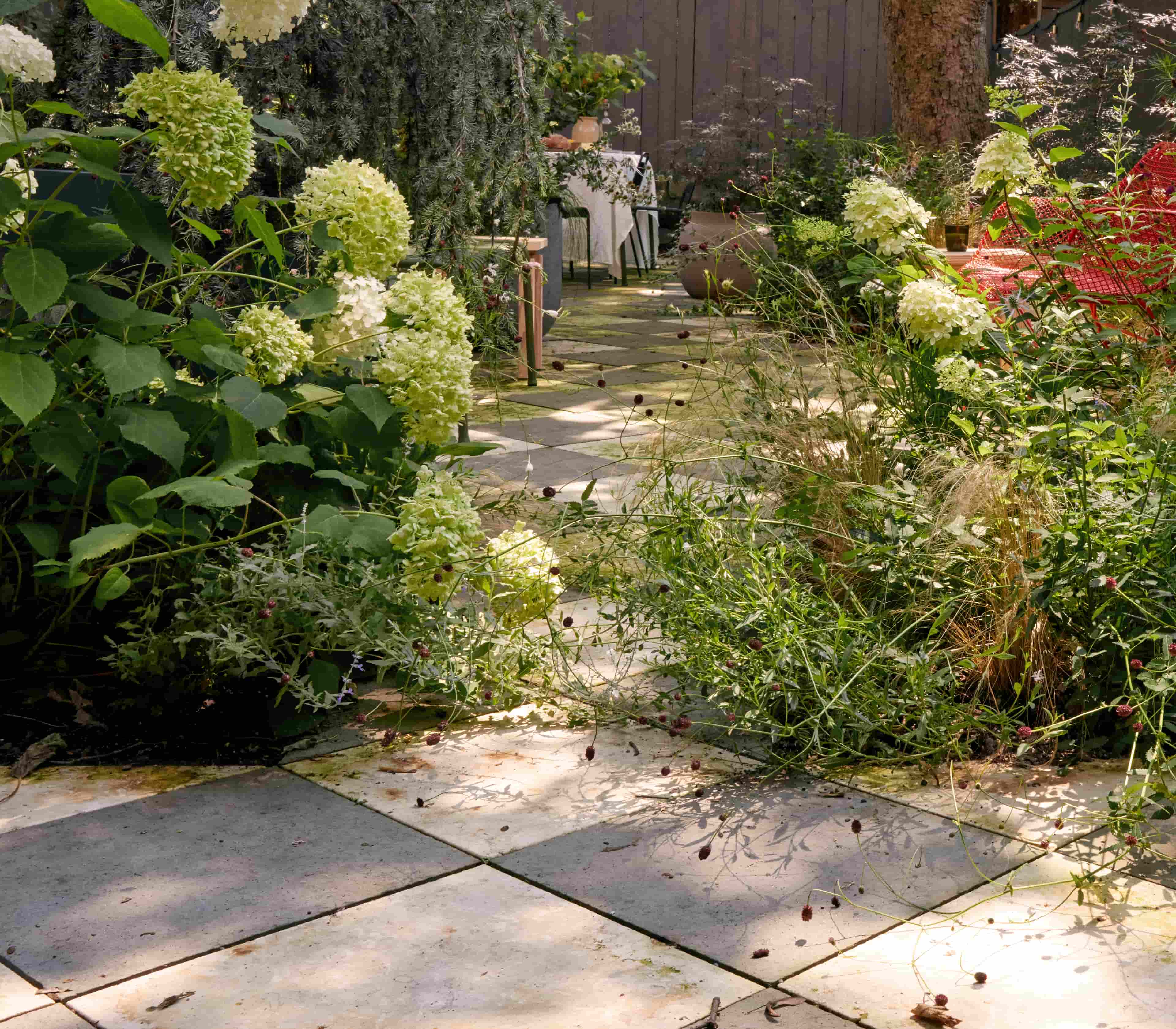 Landscape design of backyard garden by Nishiel Patel in Brooklyn