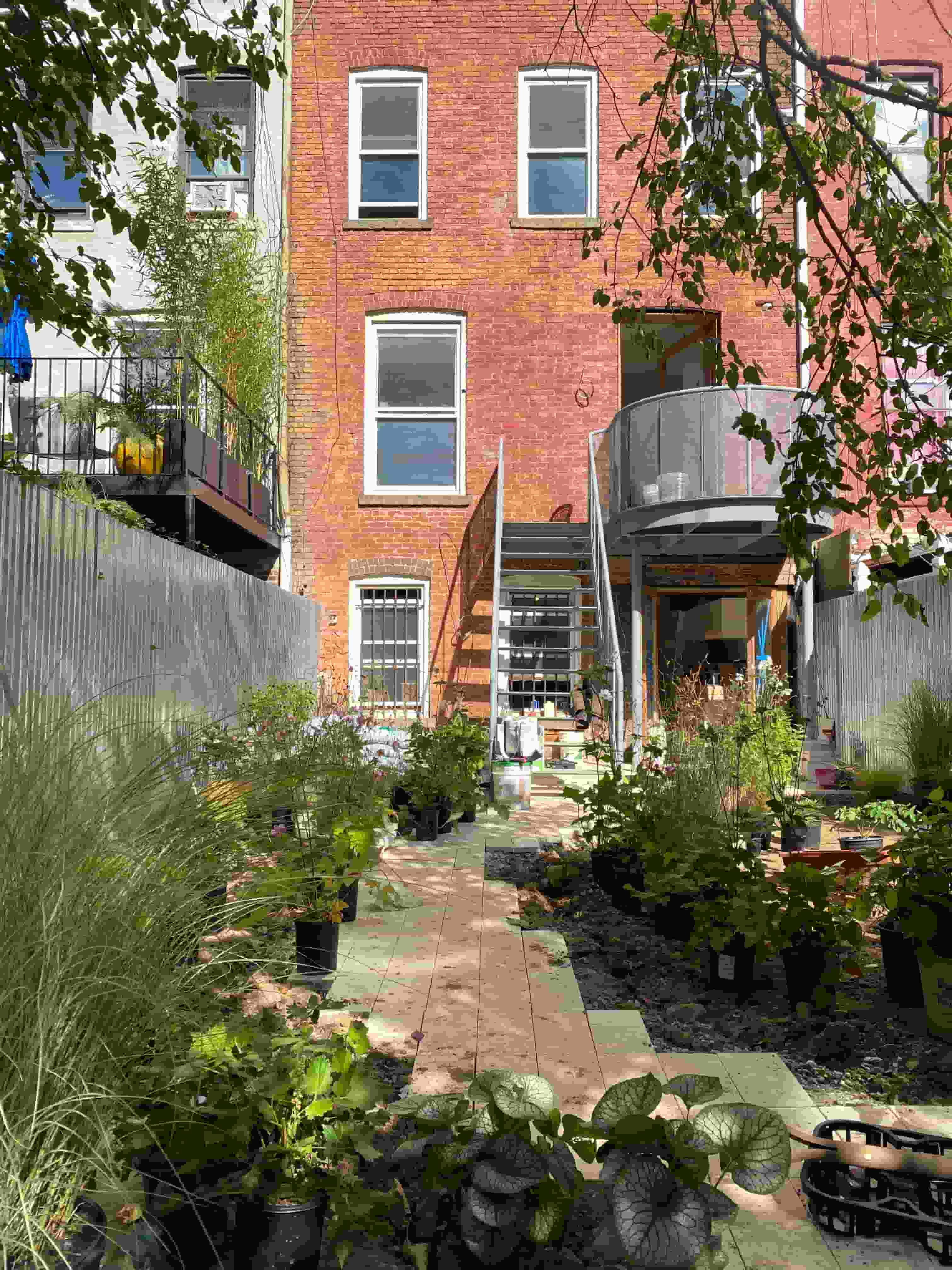Landscape design of backyard garden by Nishiel Patel in Brooklyn