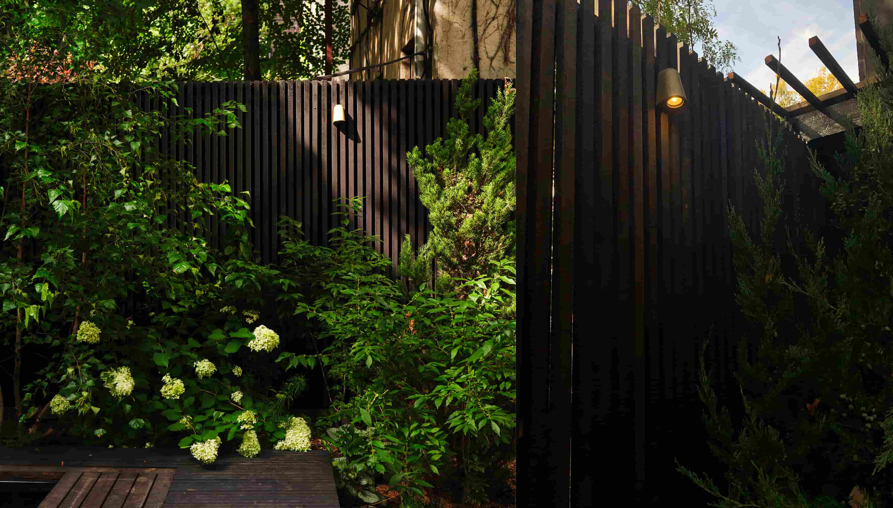 Landscape design of backyard garden by Nishiel Patel in Brooklyn
